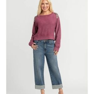 Jessica Simpson Women's and Women's Zinnia Boyfriend Jeans, 25" Inseam